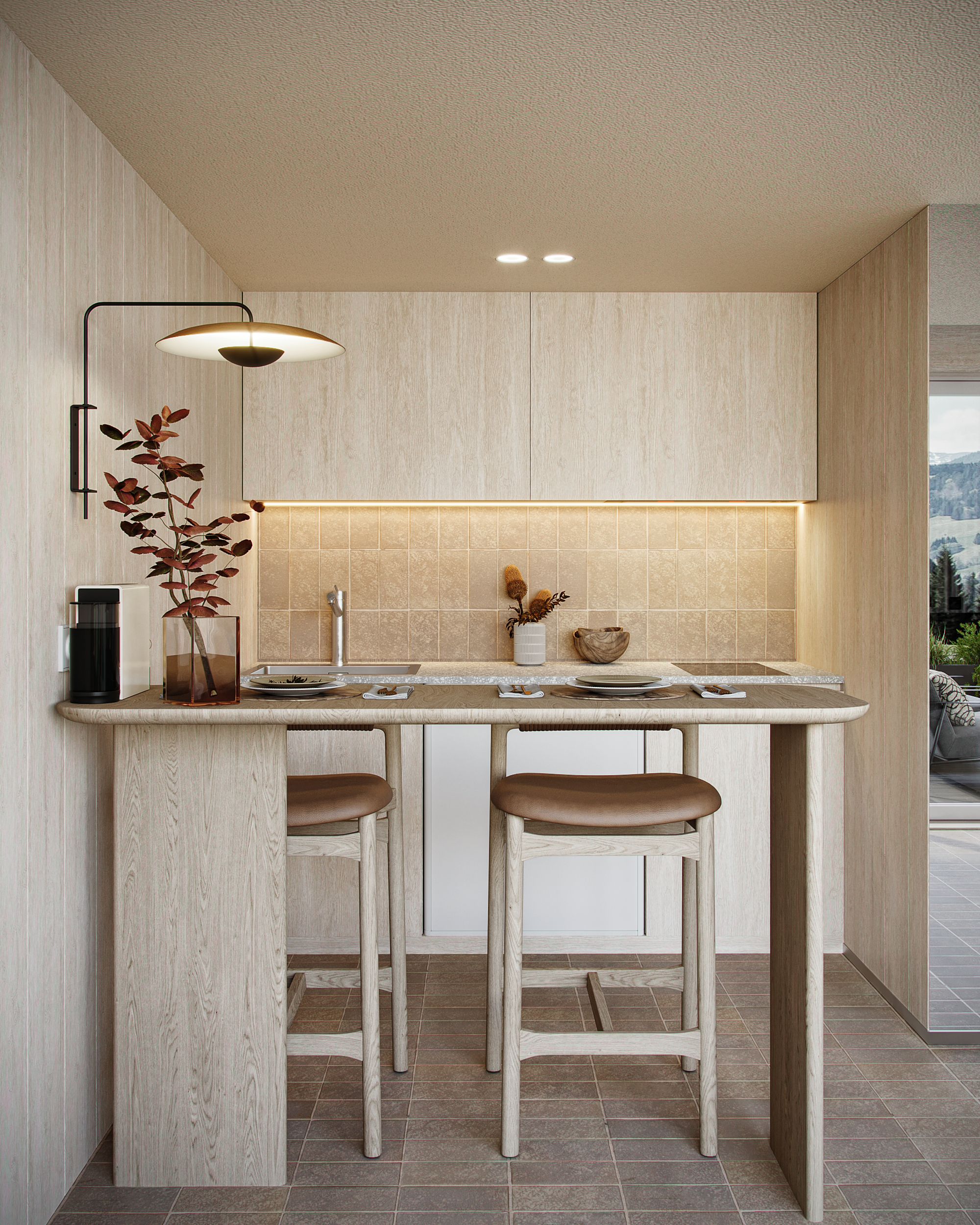 喀尔巴阡山脉中的现代谷仓式房屋丨乌克兰-1