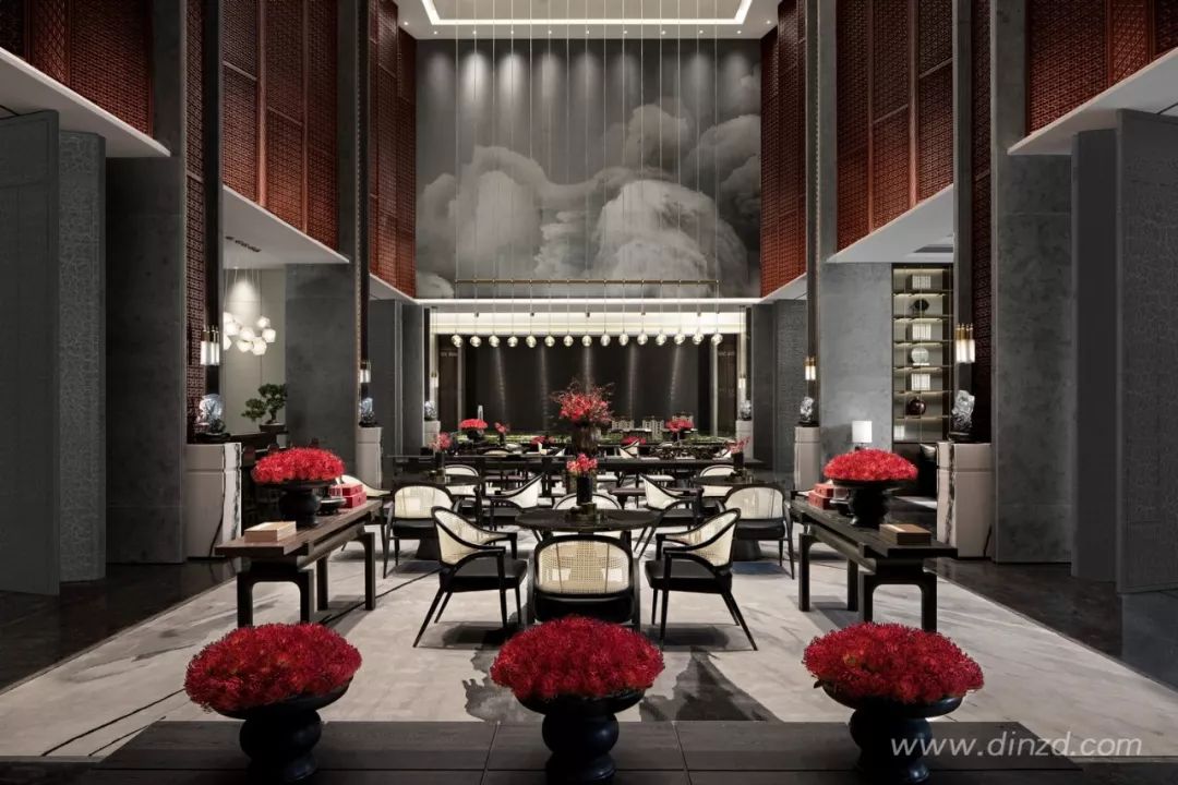 天津津门大院售楼处 | 古韵墨色与现代材质的完美融合-18