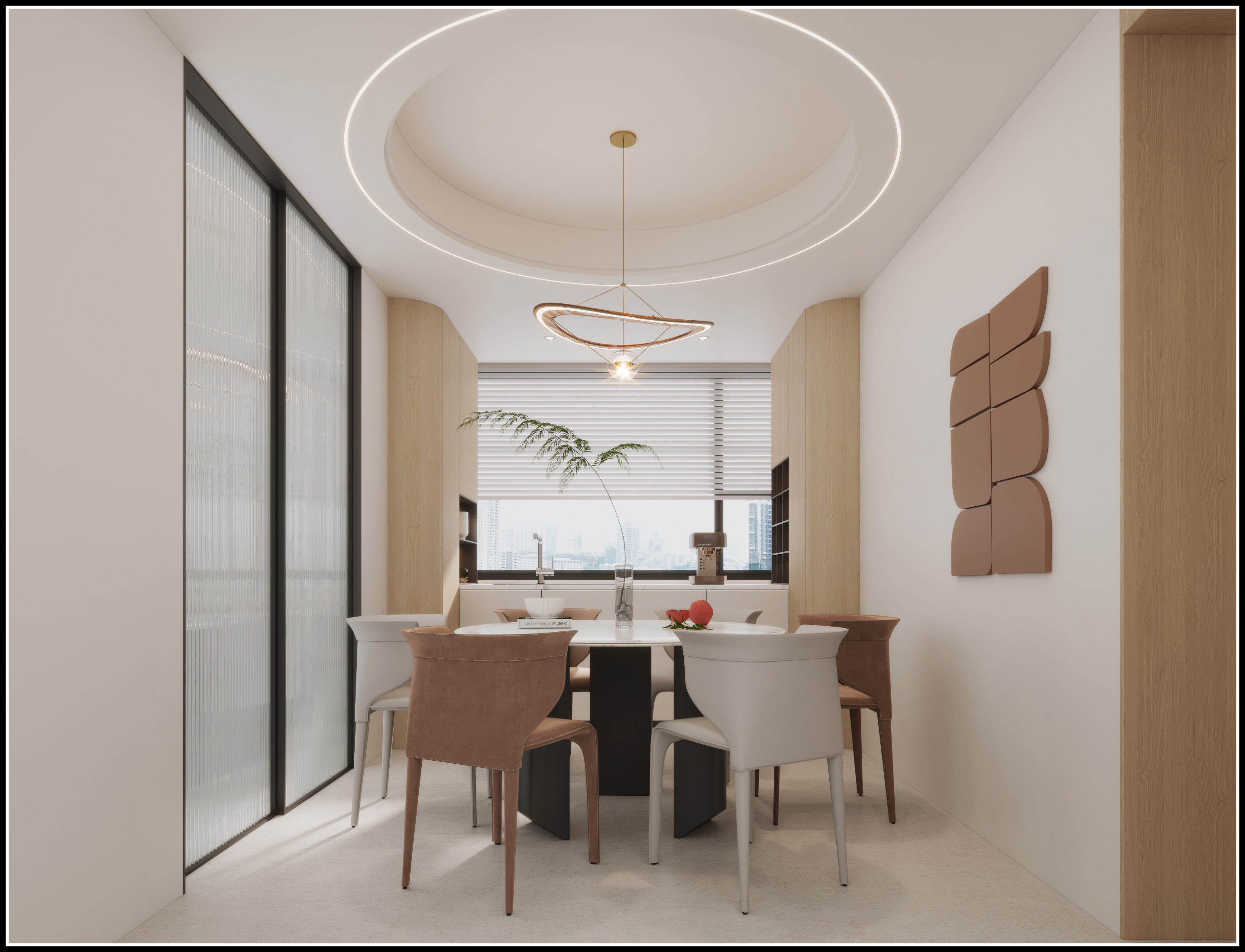 106m²现代奶油原木风-3