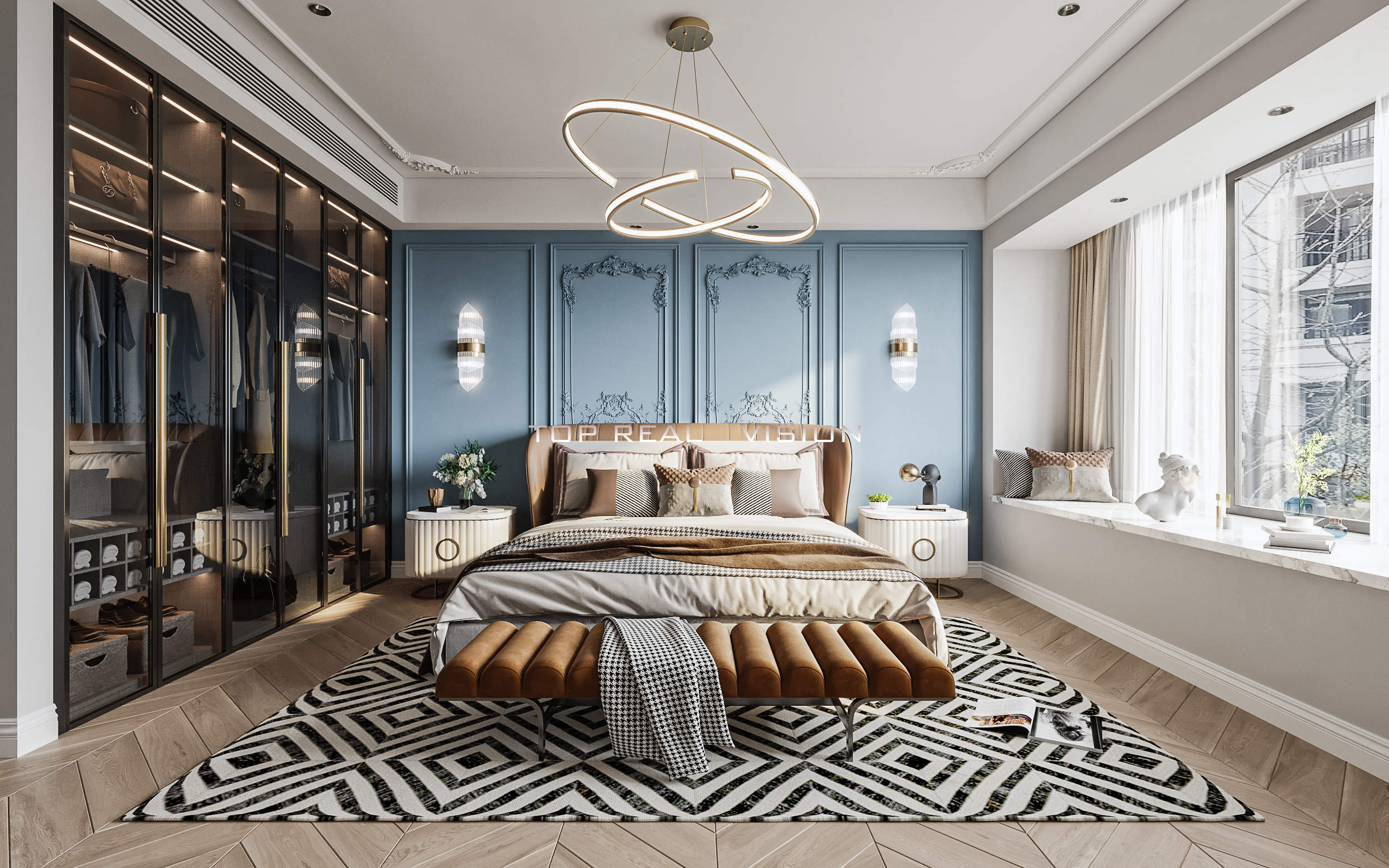 轻奢风小户型法式设计，CR PSCC 打造浪漫空间-14