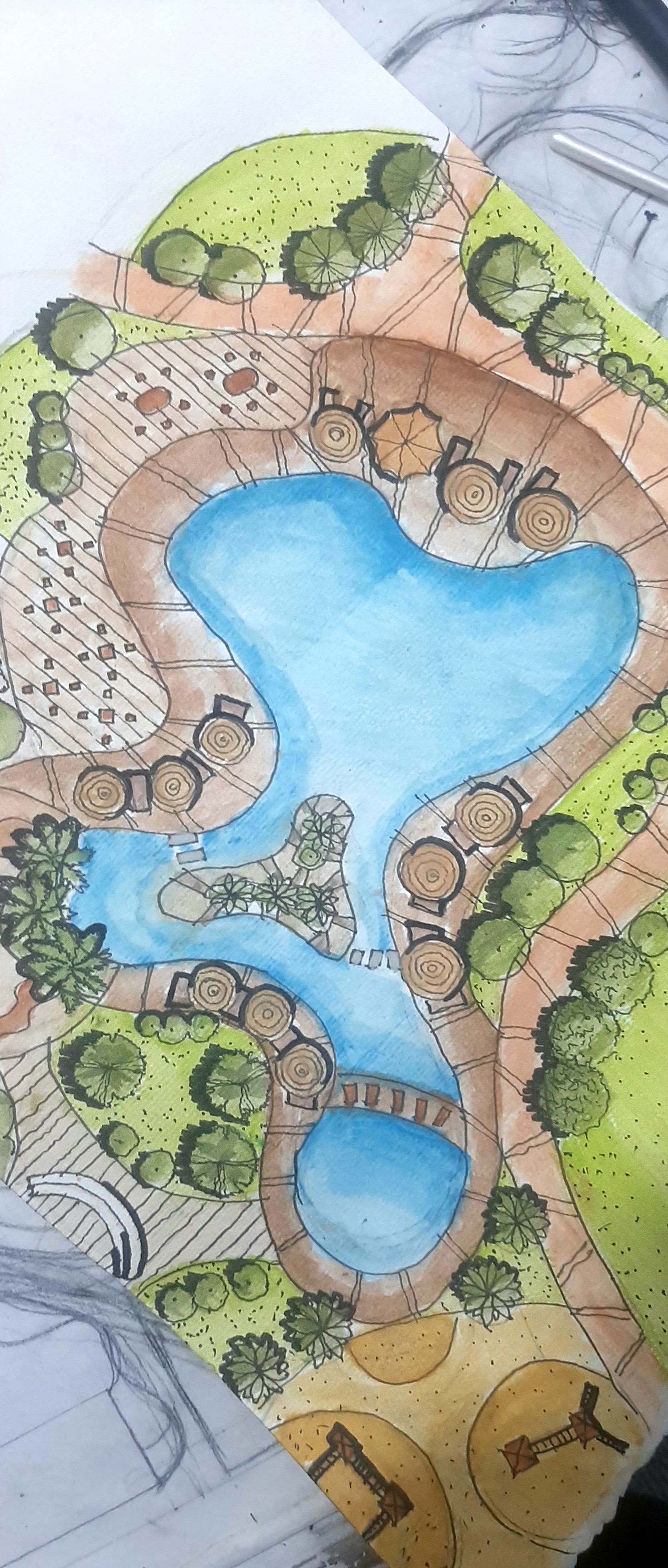 manual sketch for public garden-4