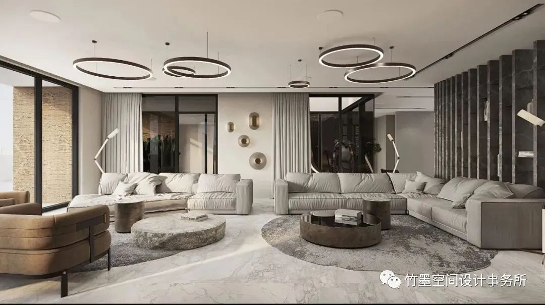 灰色艺术,简约奢华的完美融合丨竹墨空间设计事务所-10