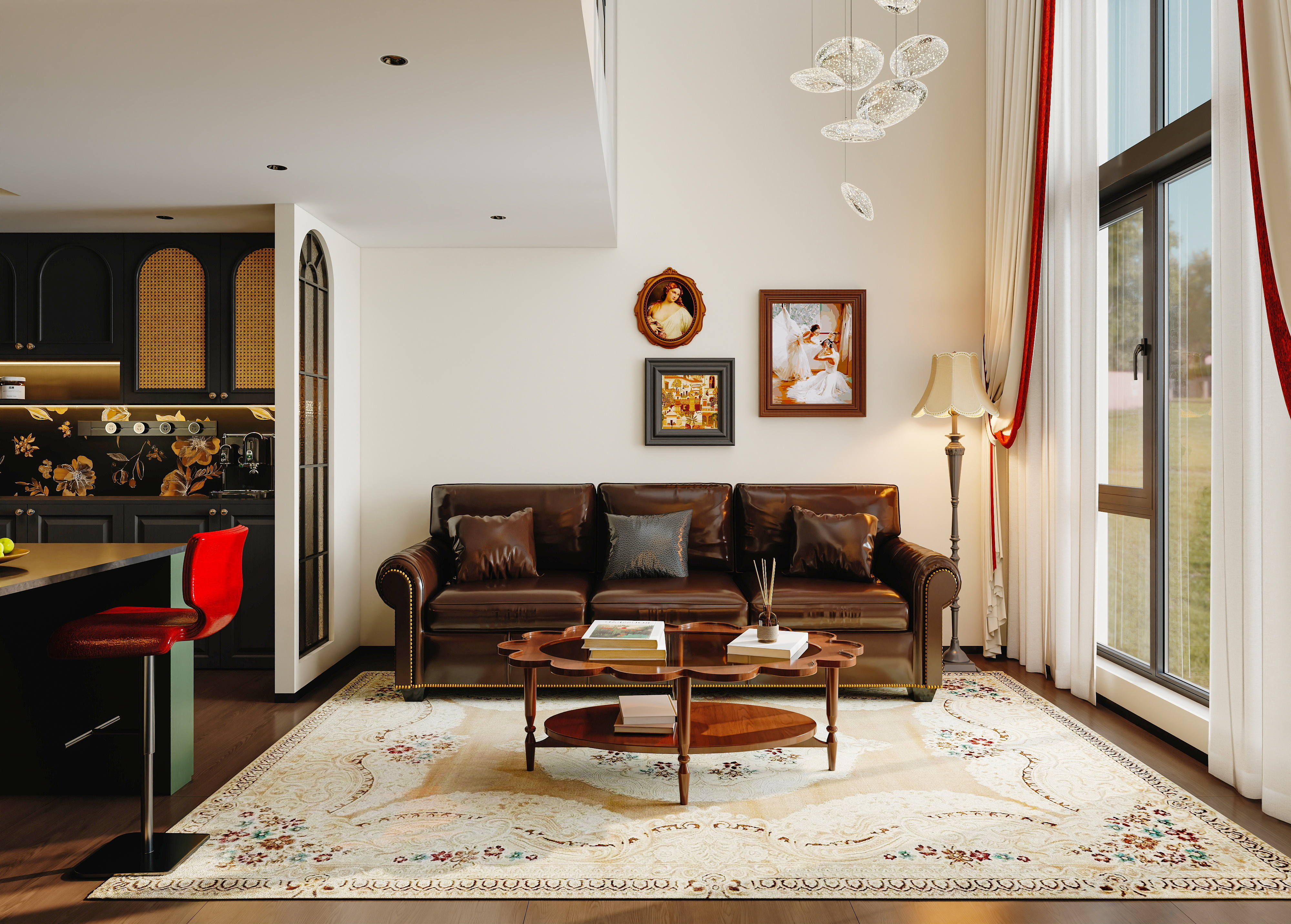 法式中古风loft民宿设计及施工（云南）-3