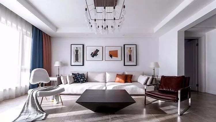 190㎡现代简约大宅，暖灰色地砖打造舒适空间-13