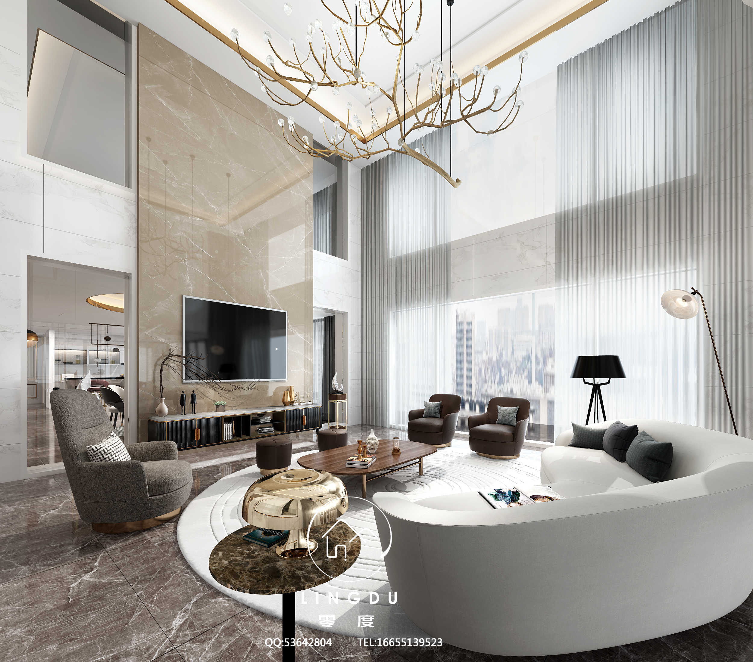 现代轻奢大别墅的零度视觉设计-10