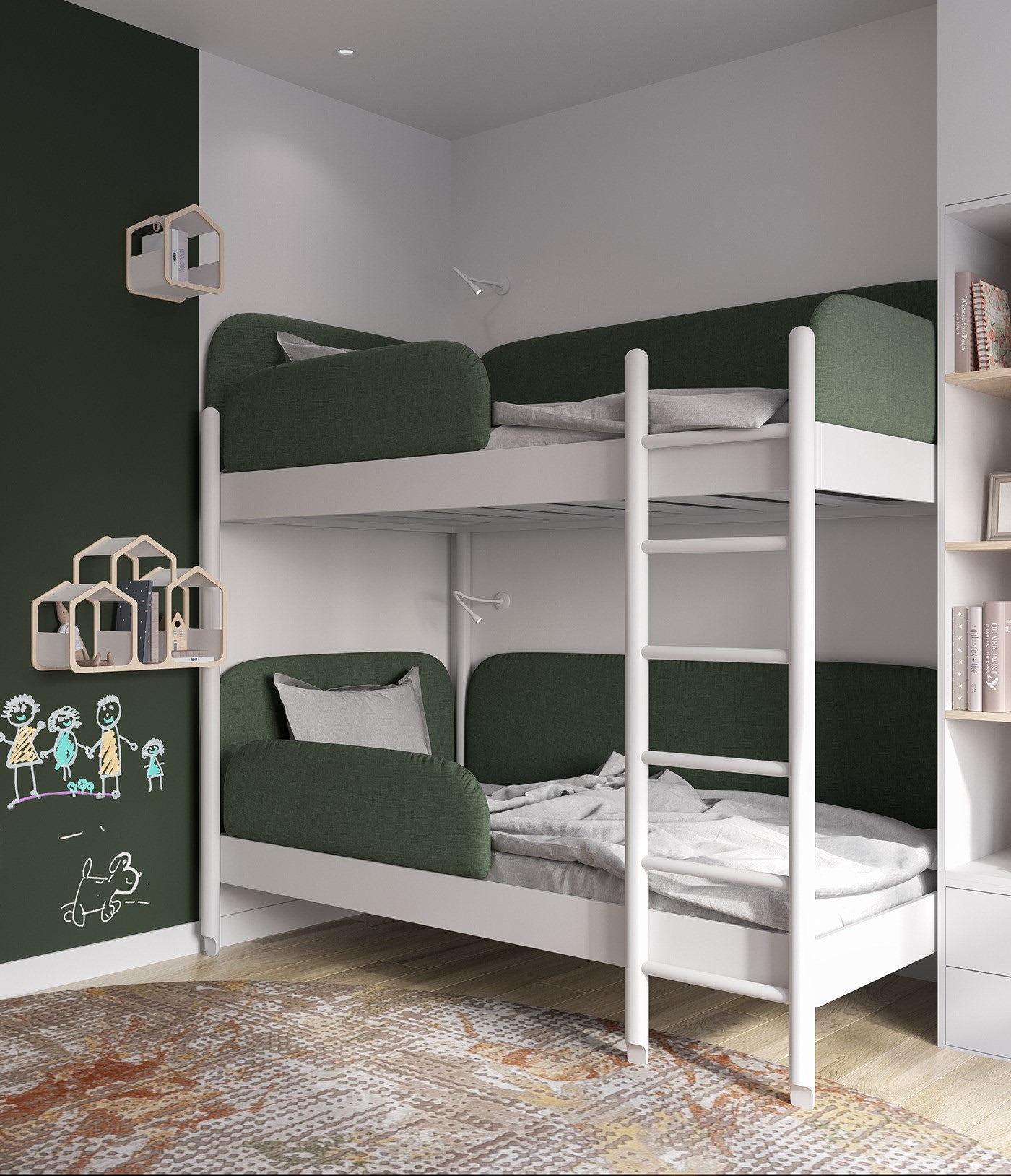 浅色系公寓设计 很舒适的住宅-20