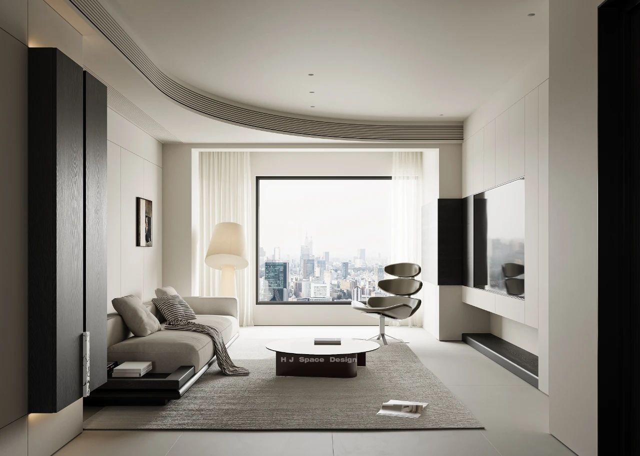 简白轻黑丨逅界空间设计-10