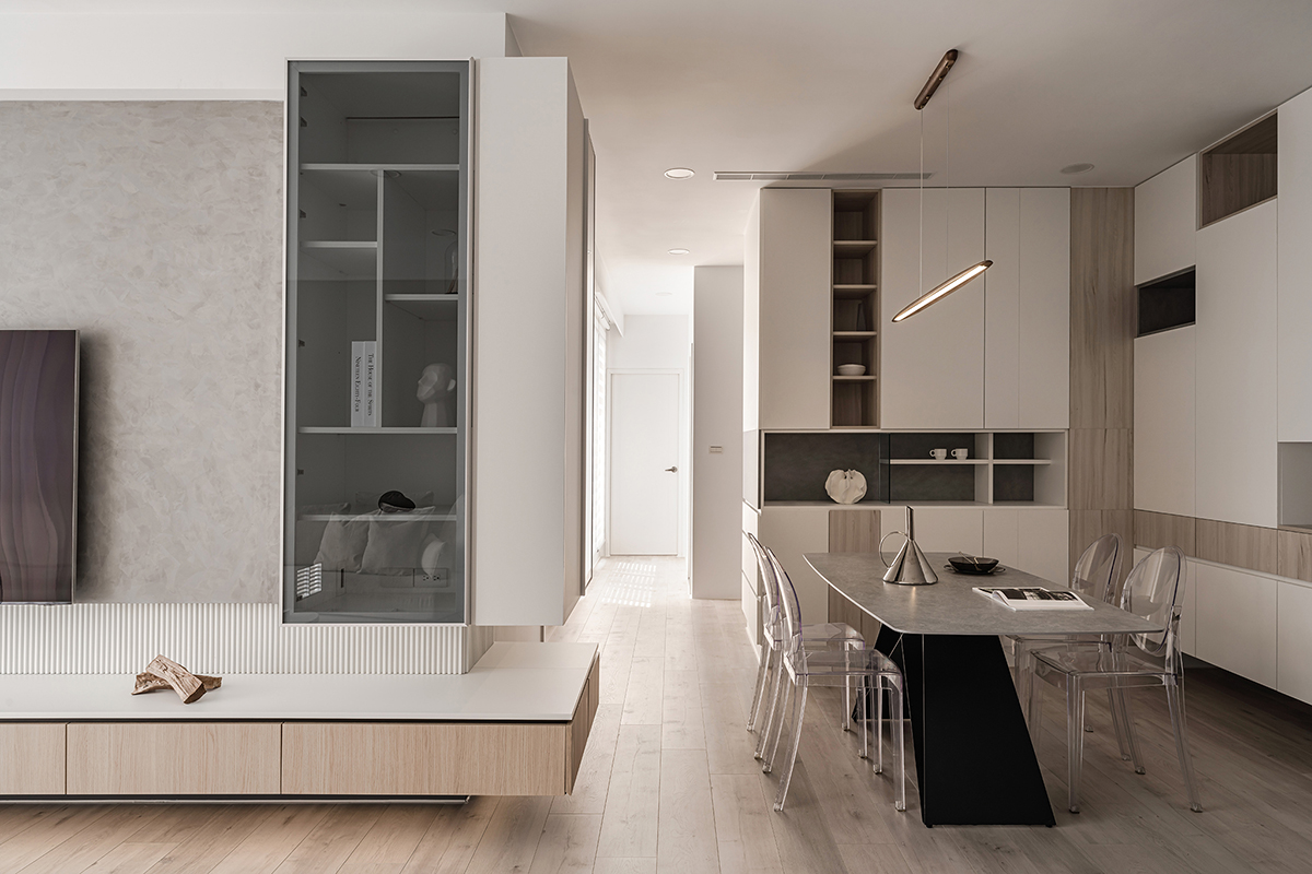 家装设计案例鉴赏——裸色轻熟简约质感居所-8