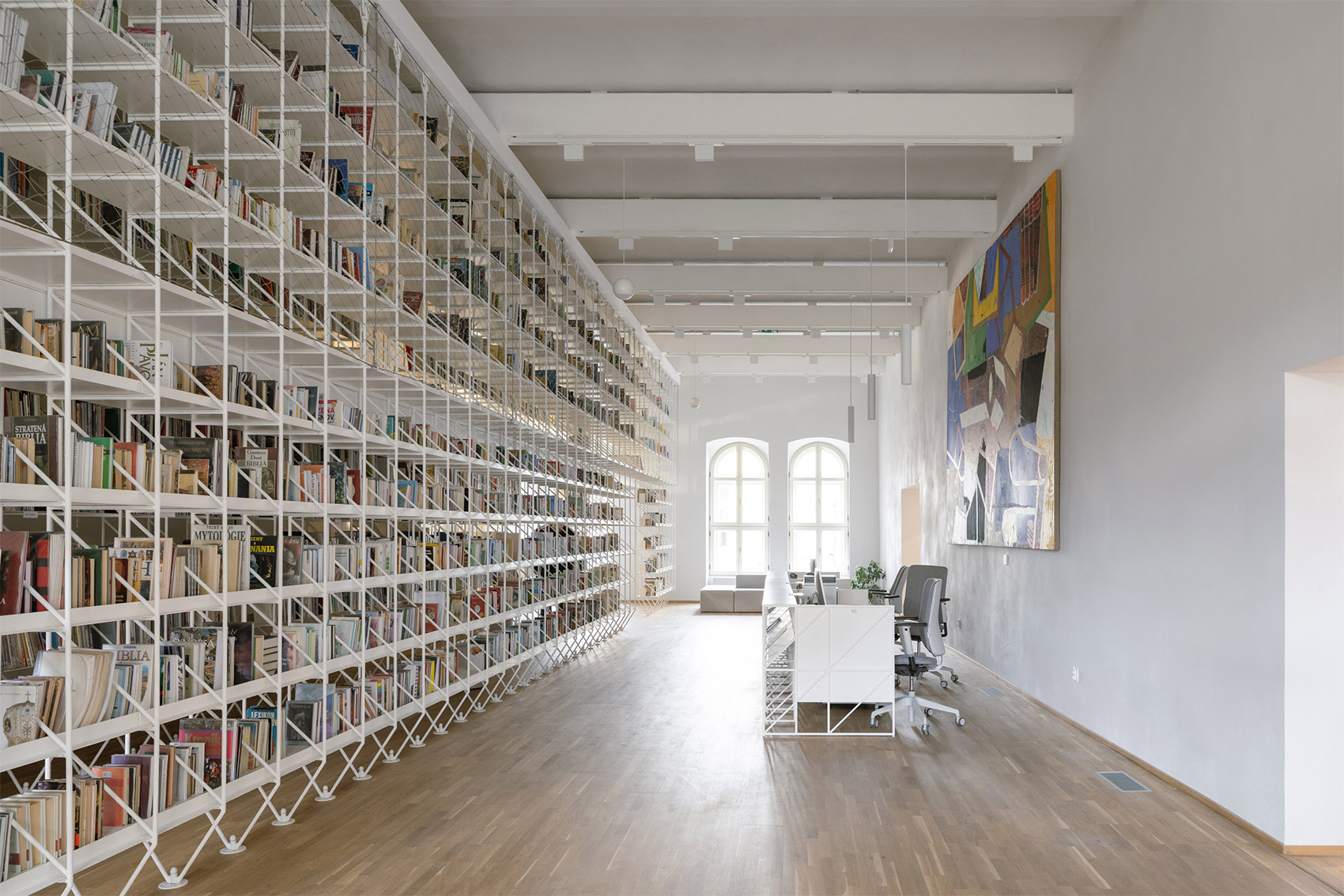 普雷绍夫P·O·Hviezdoslav区域图书馆室内改造丨斯洛伐克普雷绍夫丨DOXA + bistan architekti-20