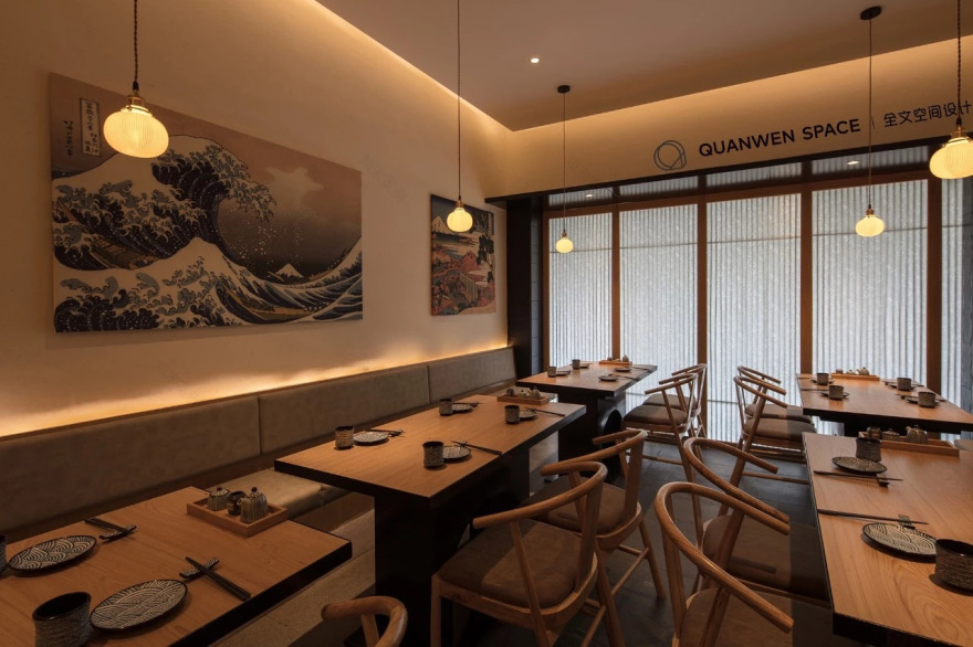 《鹿岛》日式料理 | 现代禅意融合传统美学的餐饮空间-31