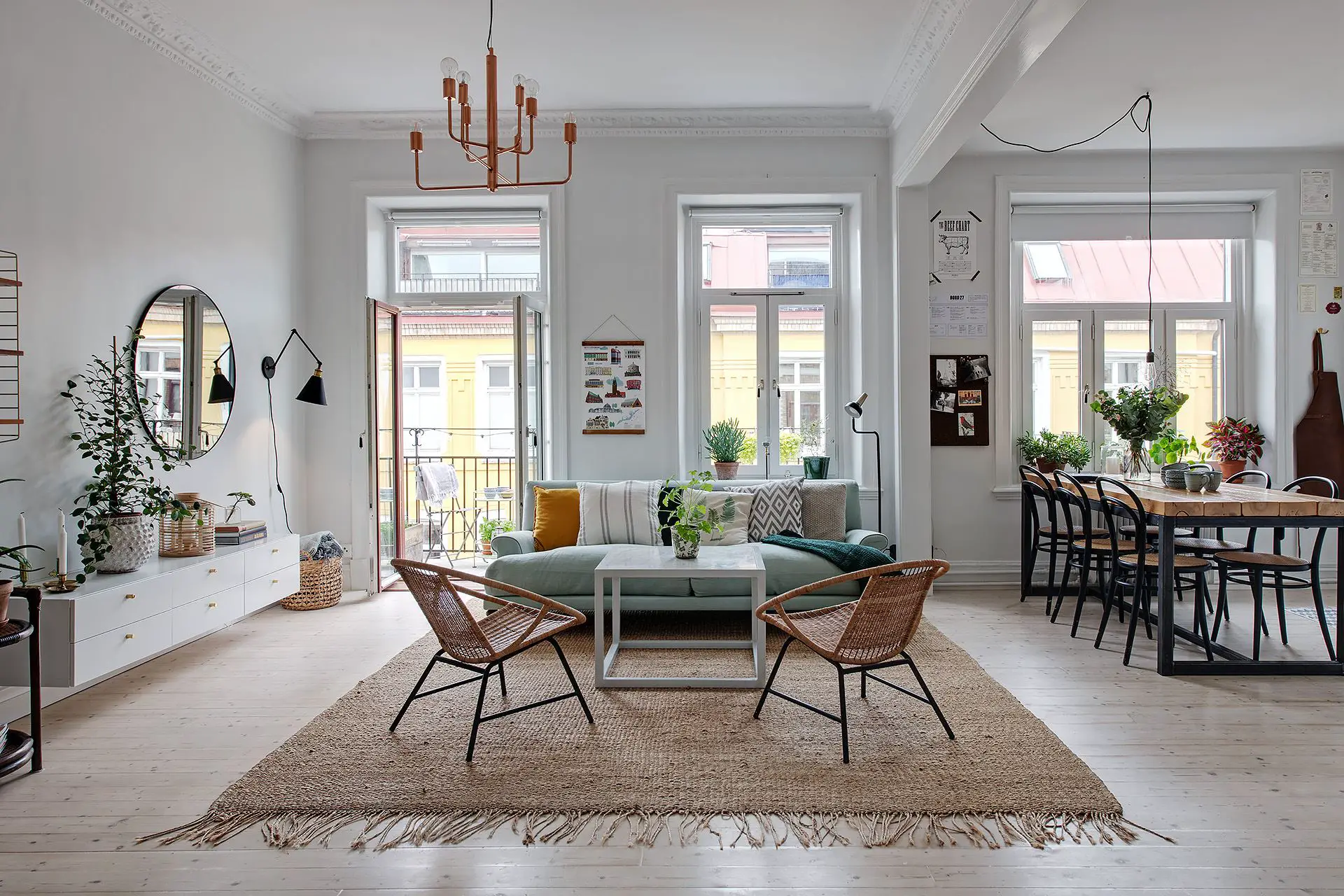 瑞典百年建筑的现代厨房改造-5