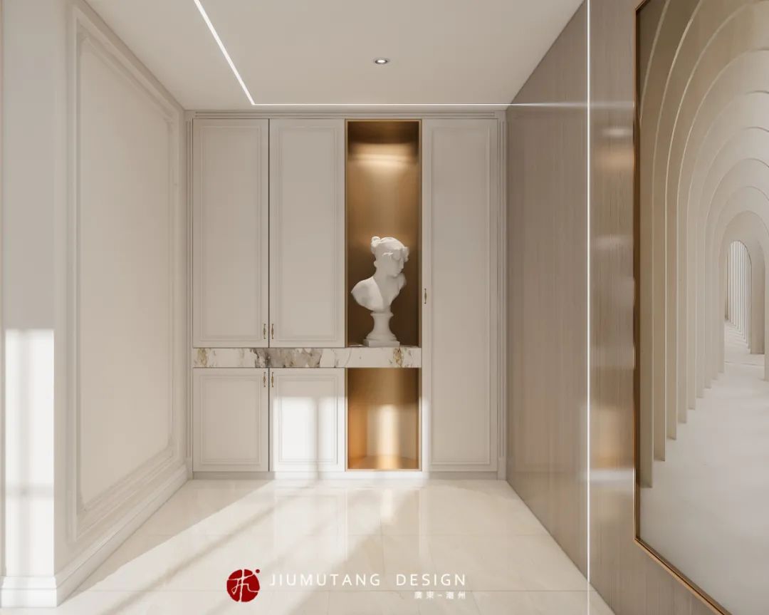 宏天广场复式法式轻奢设计丨中国潮州丨潮州市九木堂装饰设计有限公司-2