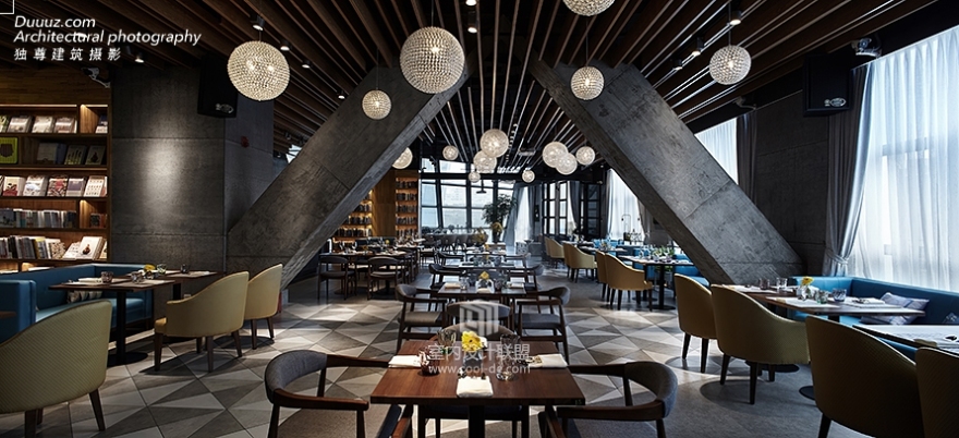 独尊建筑摄影:言几又,跨界阅读主题餐厅!-15