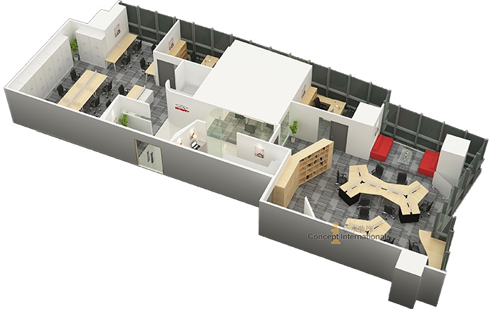 【临水装饰】世科嘉(艺术风格)的办公空间设计赏析-12