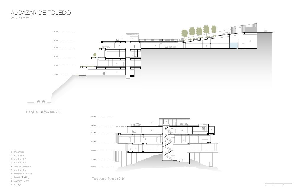 墨西哥城折叠空间豪宅,融入自然的线性设计-31