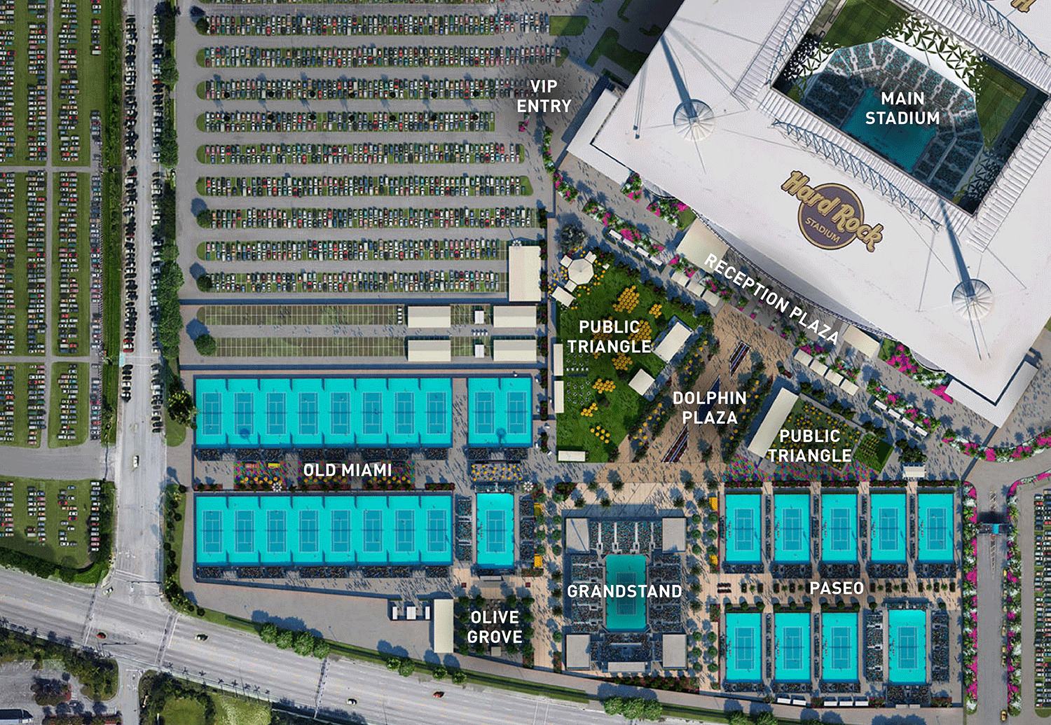 Miami Open网球场地改造项目丨美国丨ROSSETTI-16