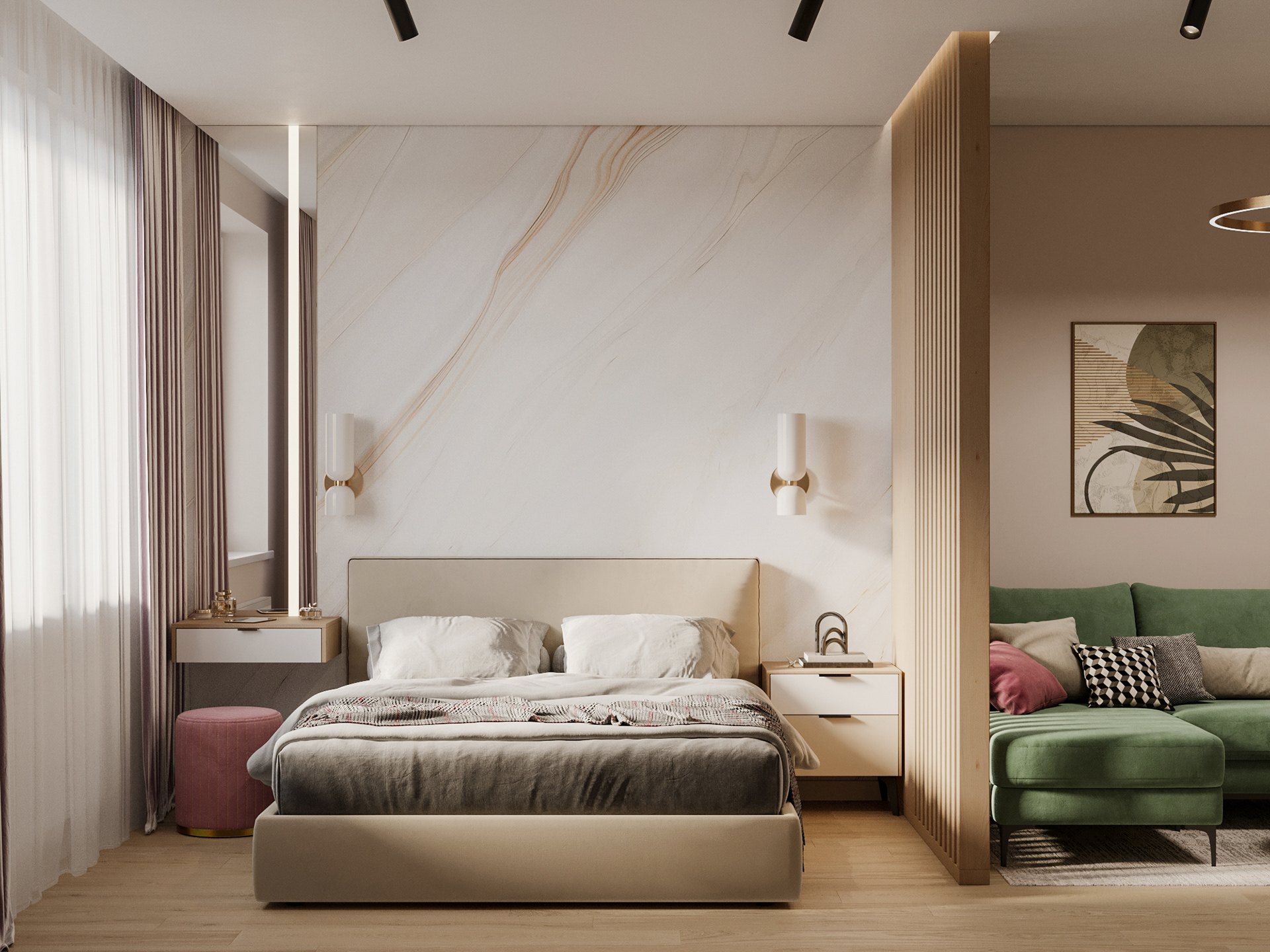 适合三口之家的现代公寓丨俄罗斯圣彼得堡-1