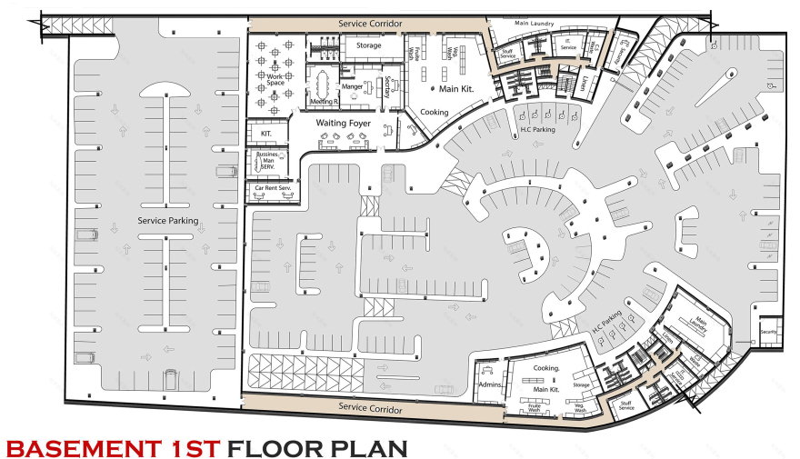 HERITAGE 5STARS HOTEL(毕业项目)丨埃及开罗丨HELWAN UNIVESRITY MATARIA 分校建筑系-25
