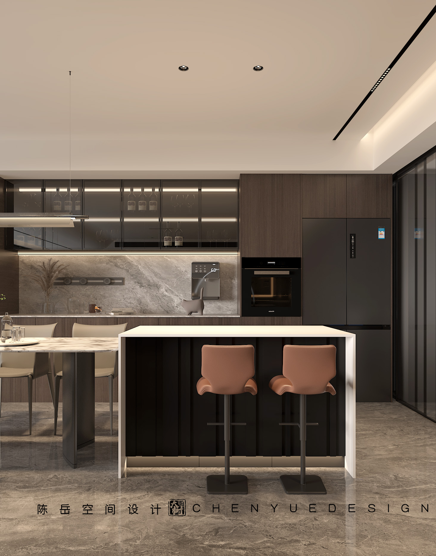 招商天府玺底跃350㎡意式极简丨中国成都丨陈岳-21