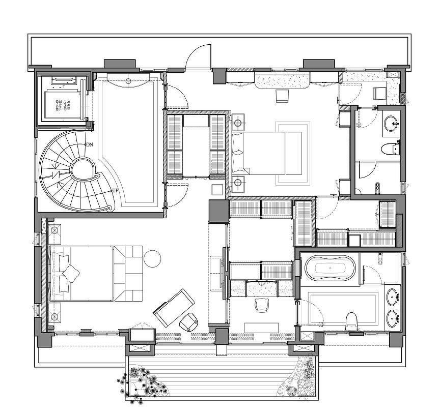 平层丨张清平设计作品—C House-14