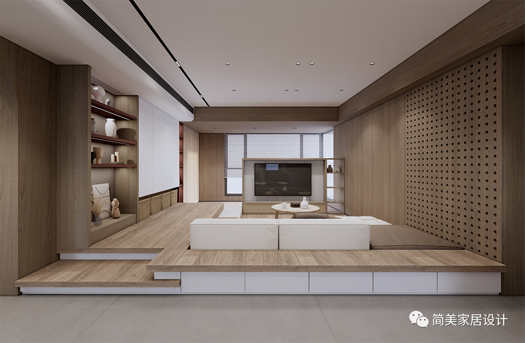 113㎡轻复古原木家居空间设计丨中国广州丨简美设计-30