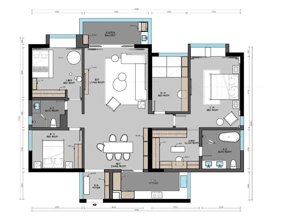 现代简约风，深圳润府三期艺术住宅-5