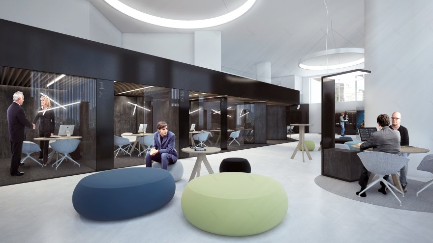 Tatra banka 新分行设计 | 现代、创新、互动-18