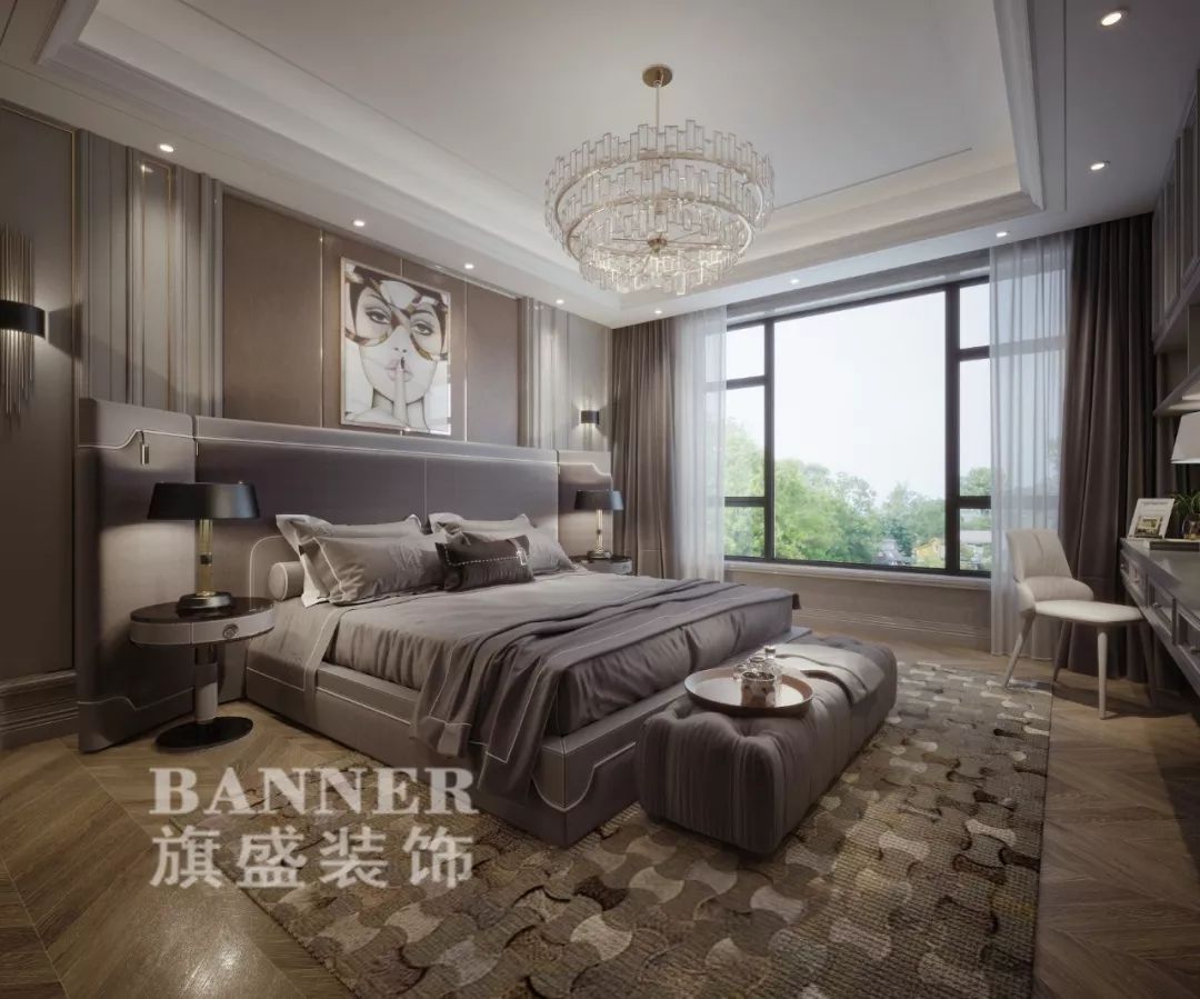 南昌汉港凯旋城 270㎡美式小清新设计-19