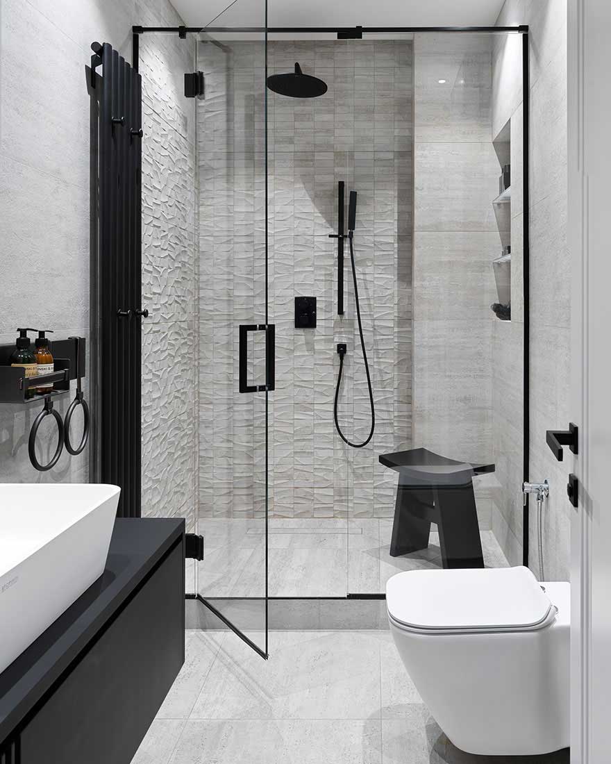 莫斯科简约舒适灰调公寓设计-15