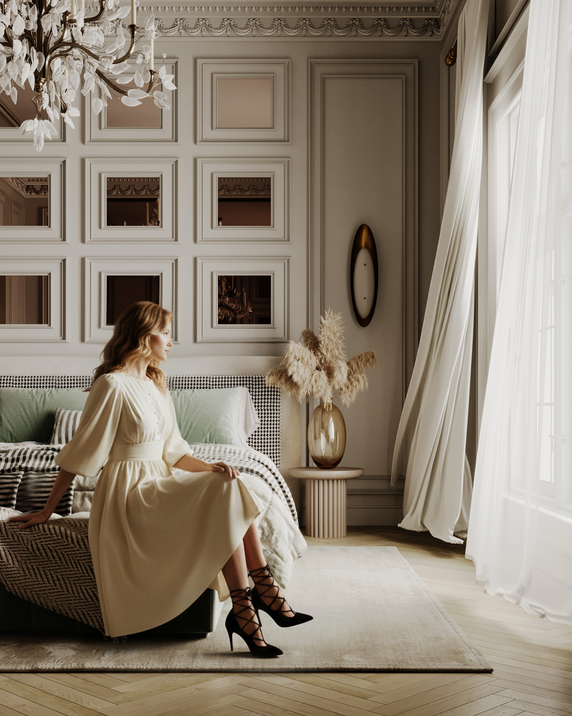 新古典主义主卧丨埃及开罗丨M Abousamra Designs (Draft)-2