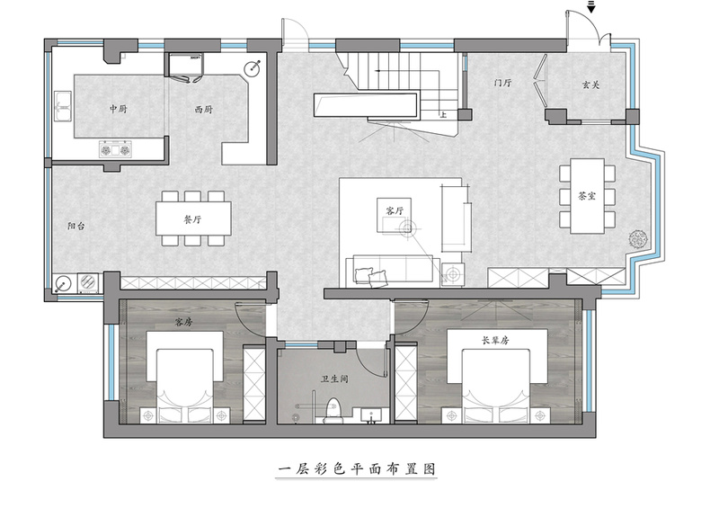 北京北城别墅设计 | 黑白色调打造简约艺术空间-18