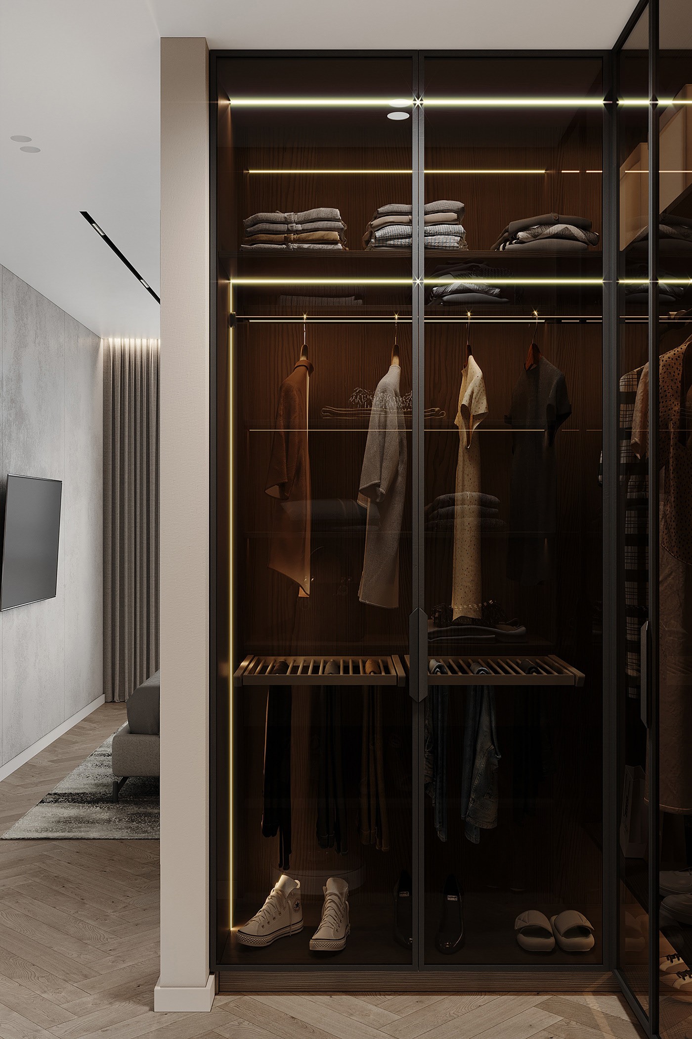 87㎡简约风住宅设计 超细腻的质感！-16