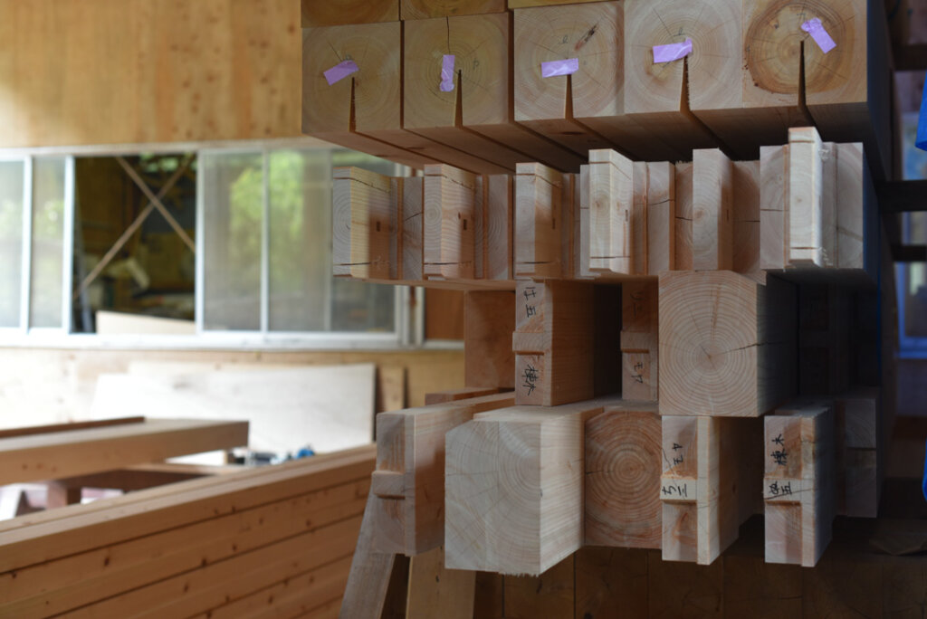 恵那の石場建て３　刻み丨水野设计室-35