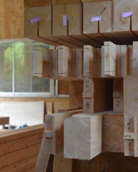 恵那の石場建て３　刻み丨水野设计室