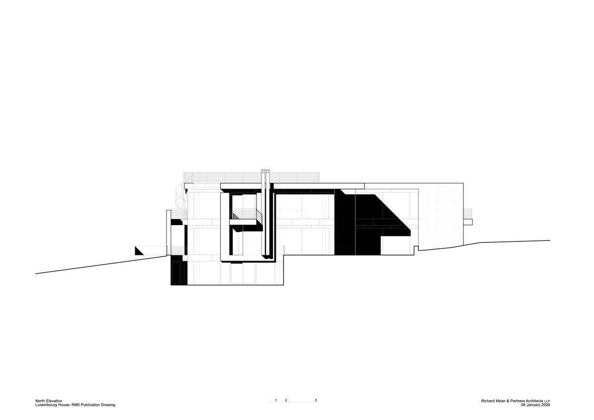 卢森堡 L 型隐居小墅丨richard meier 建筑事务所-23