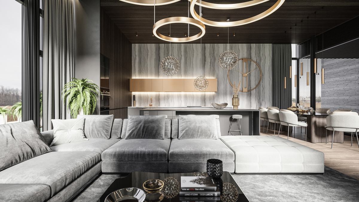 高级灰+轻奢 89平拥有大宅气质-1