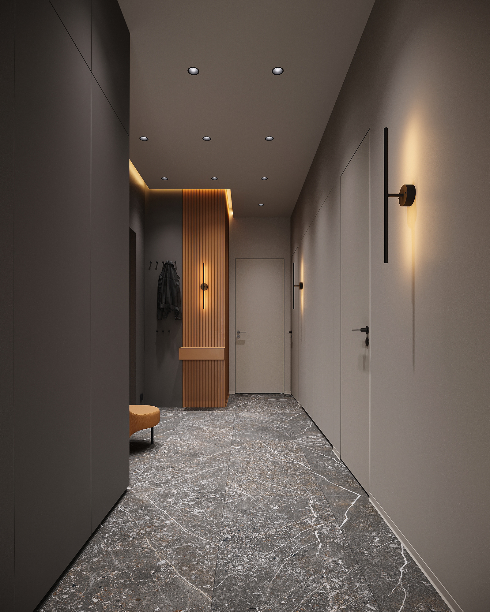 温暖色调的家庭舒适公寓丨拉脱维亚里加丨Bodes studio-60