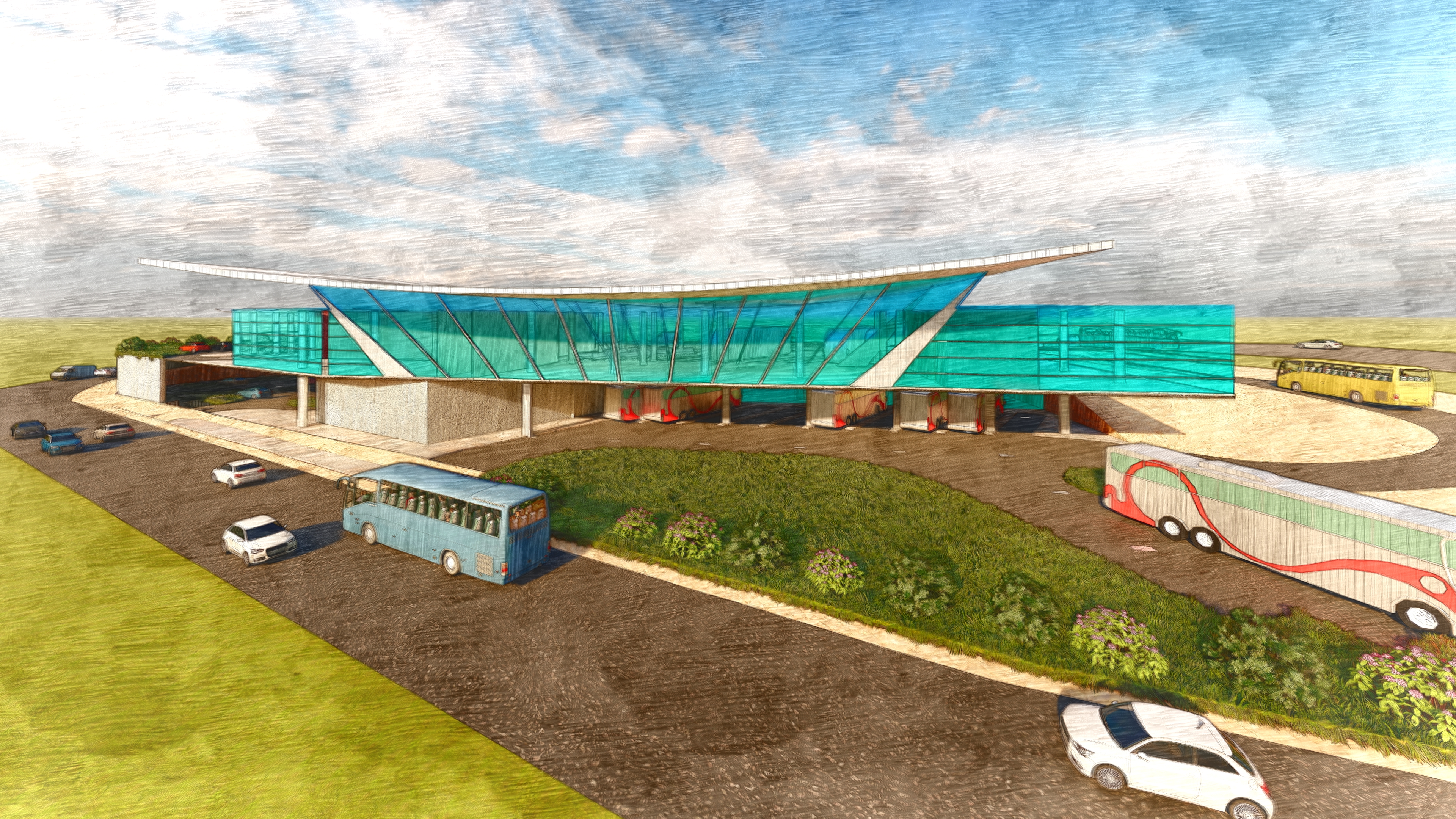 公交终点站 / 巴士终点站丨EgyptAswan-7