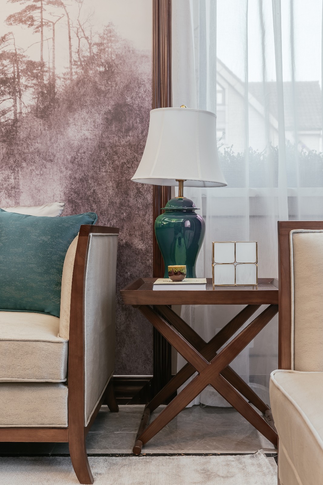 太湖新中式样板房  苏州玉玺室内设计-7