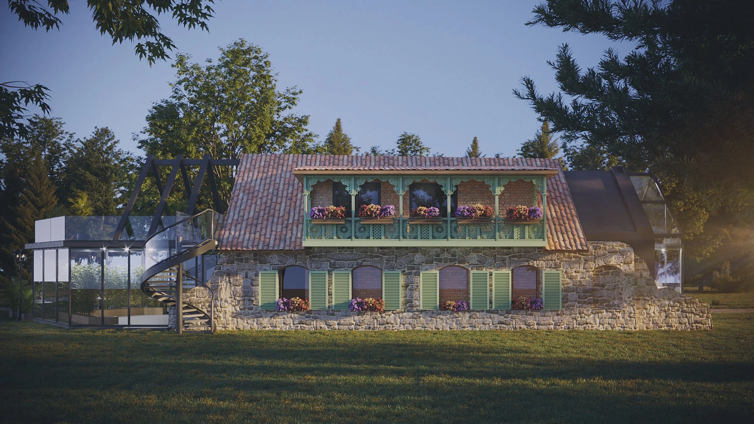 绿意盎然的山间温泉酒店-19