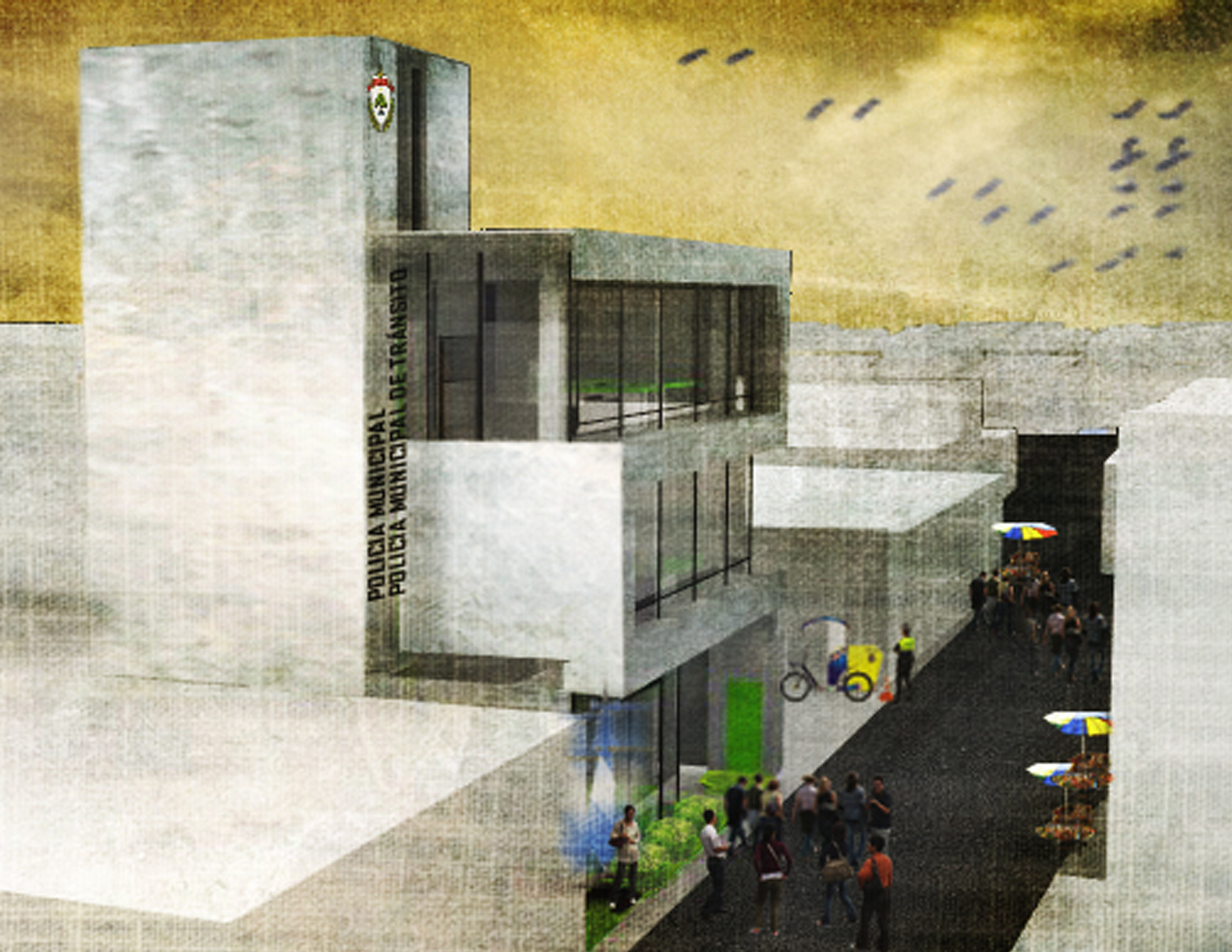 GC Arquitecto 打造的未来派交通警察局办公空间-9