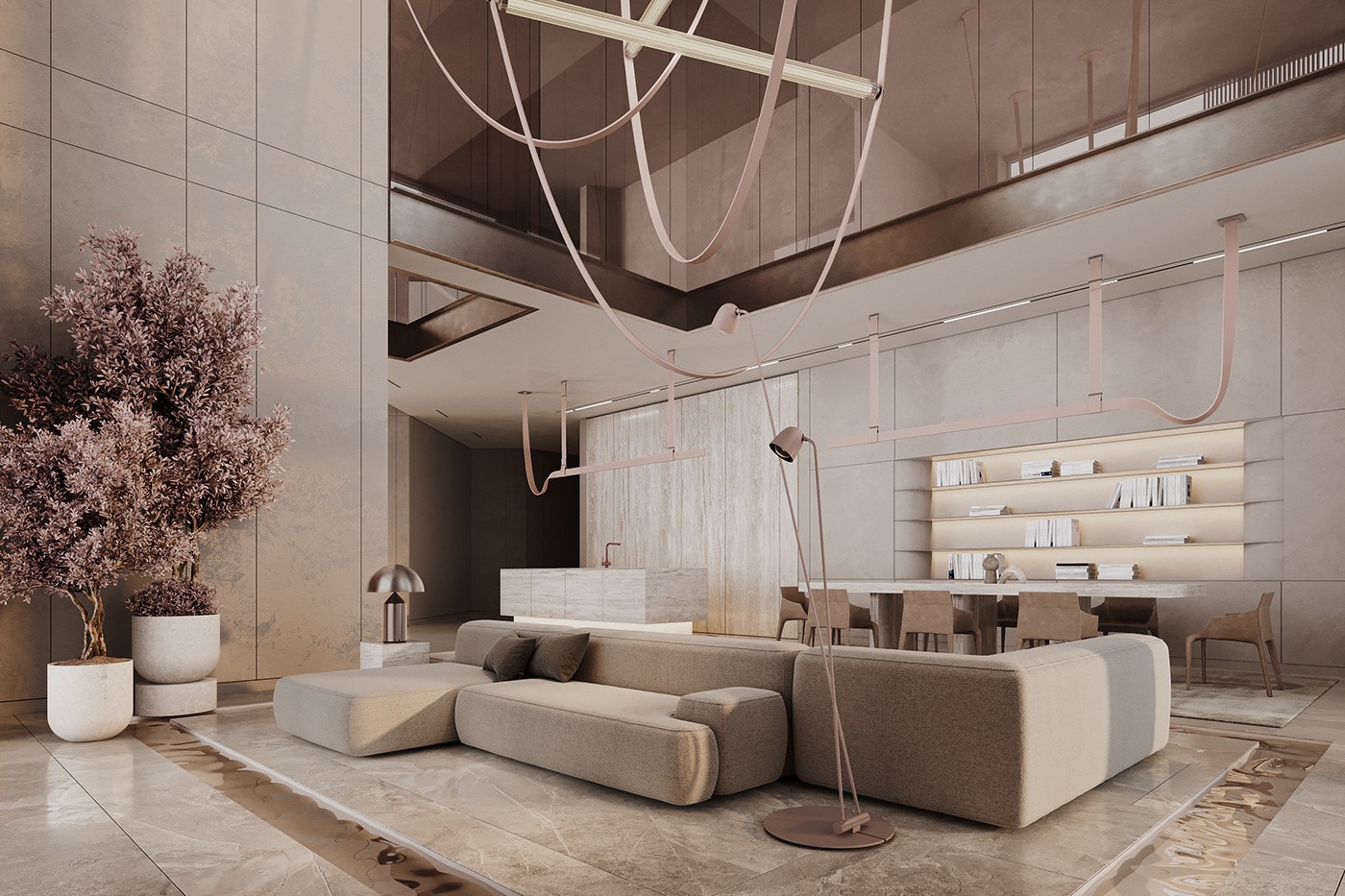 高级素色+木质风 别墅设计！-6