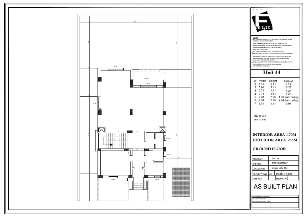 Technical Landscape Villa Sawry-2