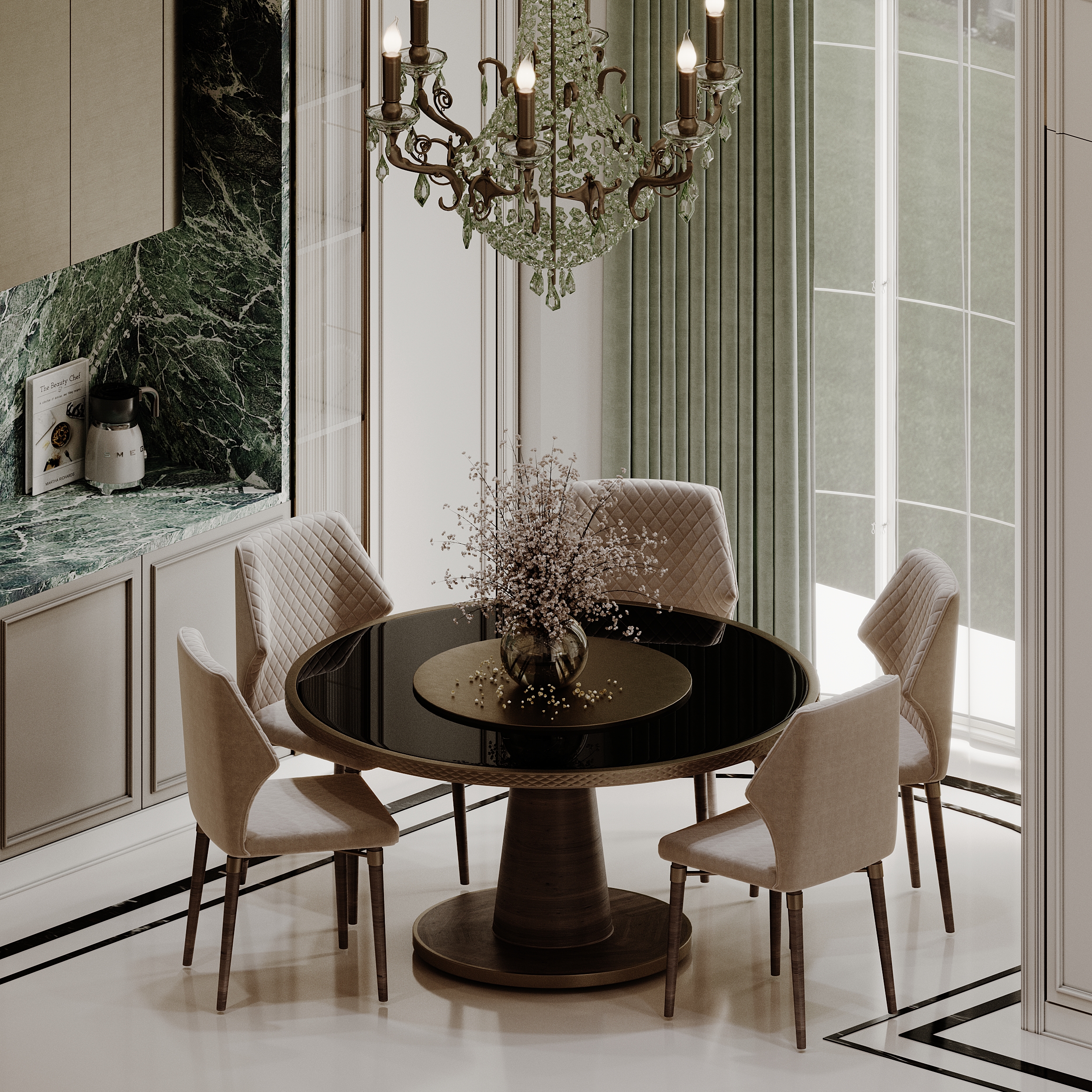 Luxury Neoclassic Kitchen-14