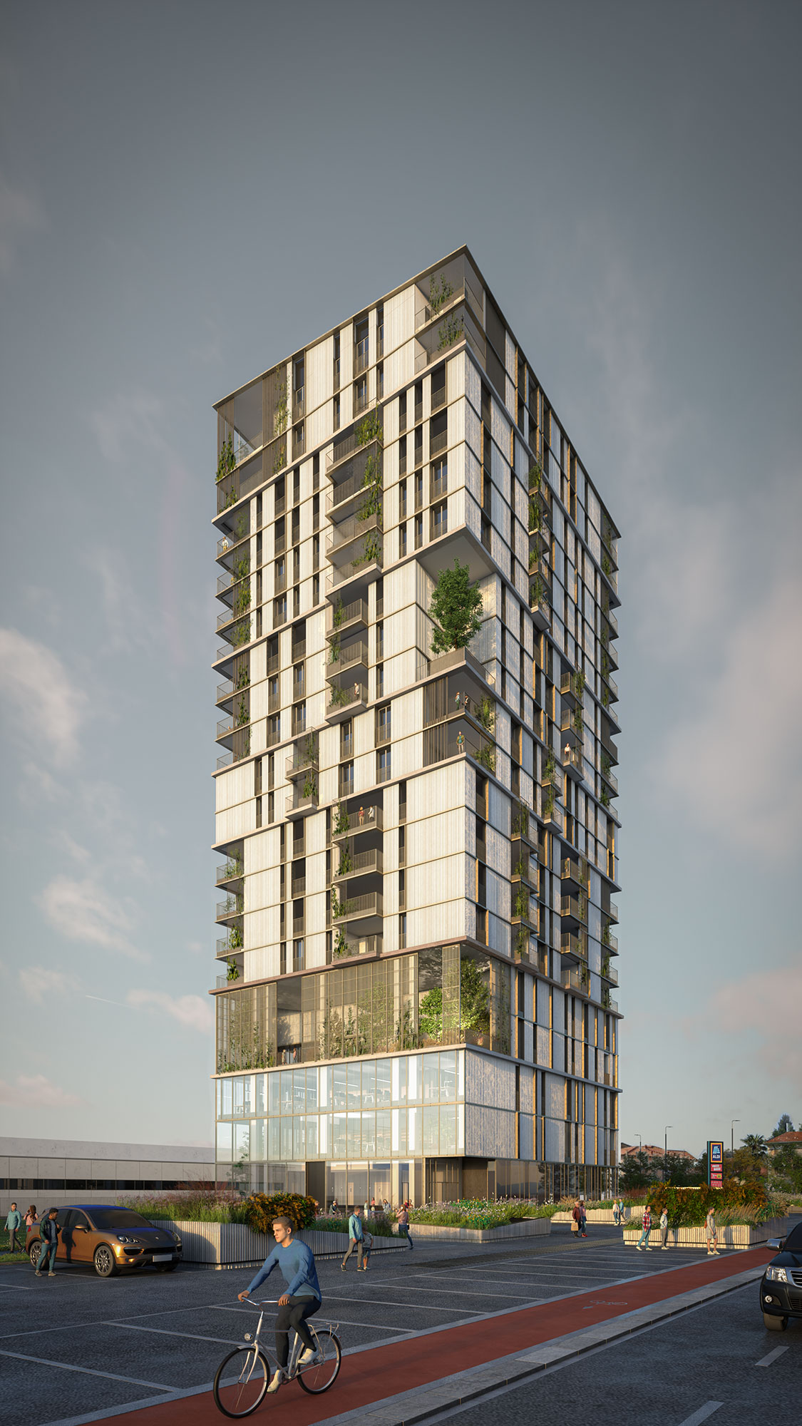 意式绿意 · Saronno 住宅塔楼丨意大利丨SIGMA COSTRUZIONI-19