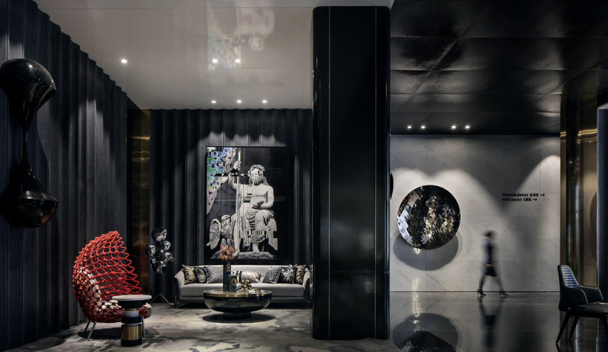 西安万科·大都会销售中心——玩味艺术在戏剧感空间的极致演绎 壹方设计-22