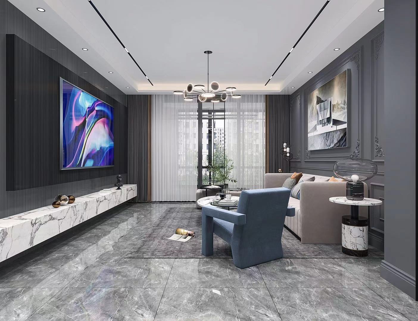 现代黑白灰风格，温暖又张扬！                     -0