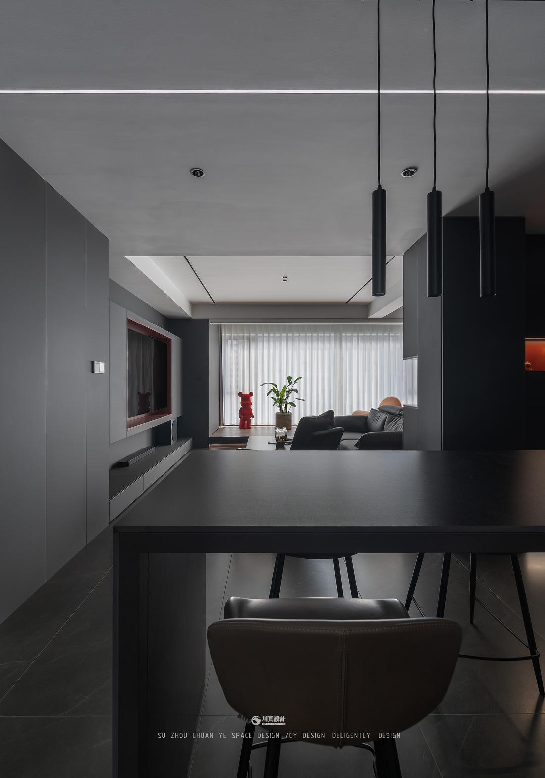 暗黑系精装房 · 现代简约的优雅与神秘-38