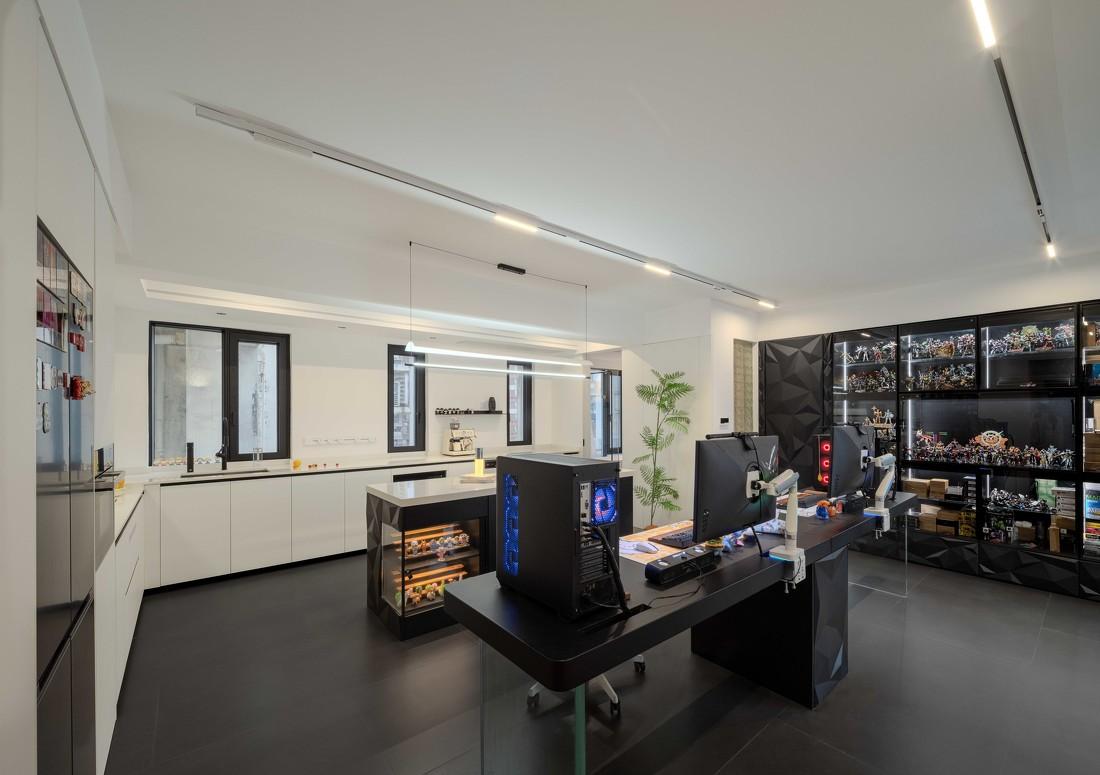 黑白灰手办小屋·80m²一居室改造丨中国广州-11