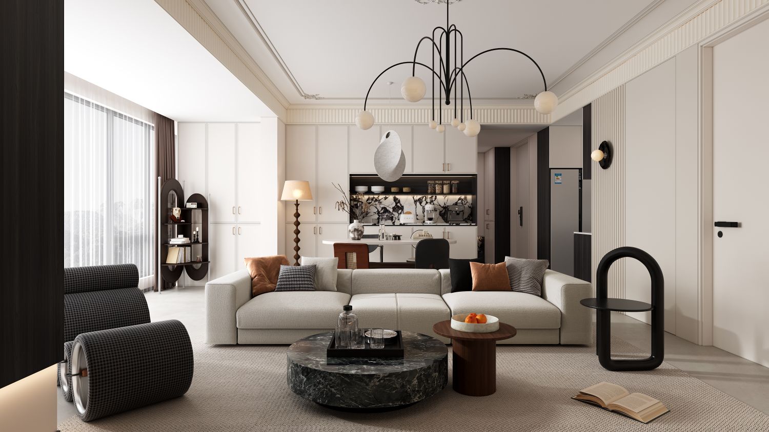 空间渲染—中西方极简韵味的碰撞-3